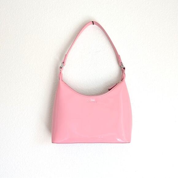 GLYNIT Molly Shoulder Bag in Patent True Pink - Picture 1 of 8